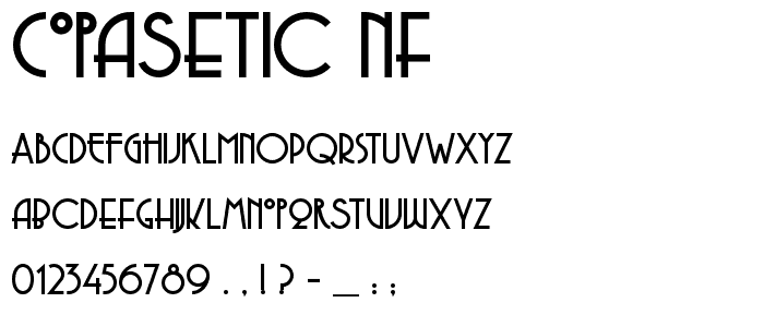 Copasetic NF font